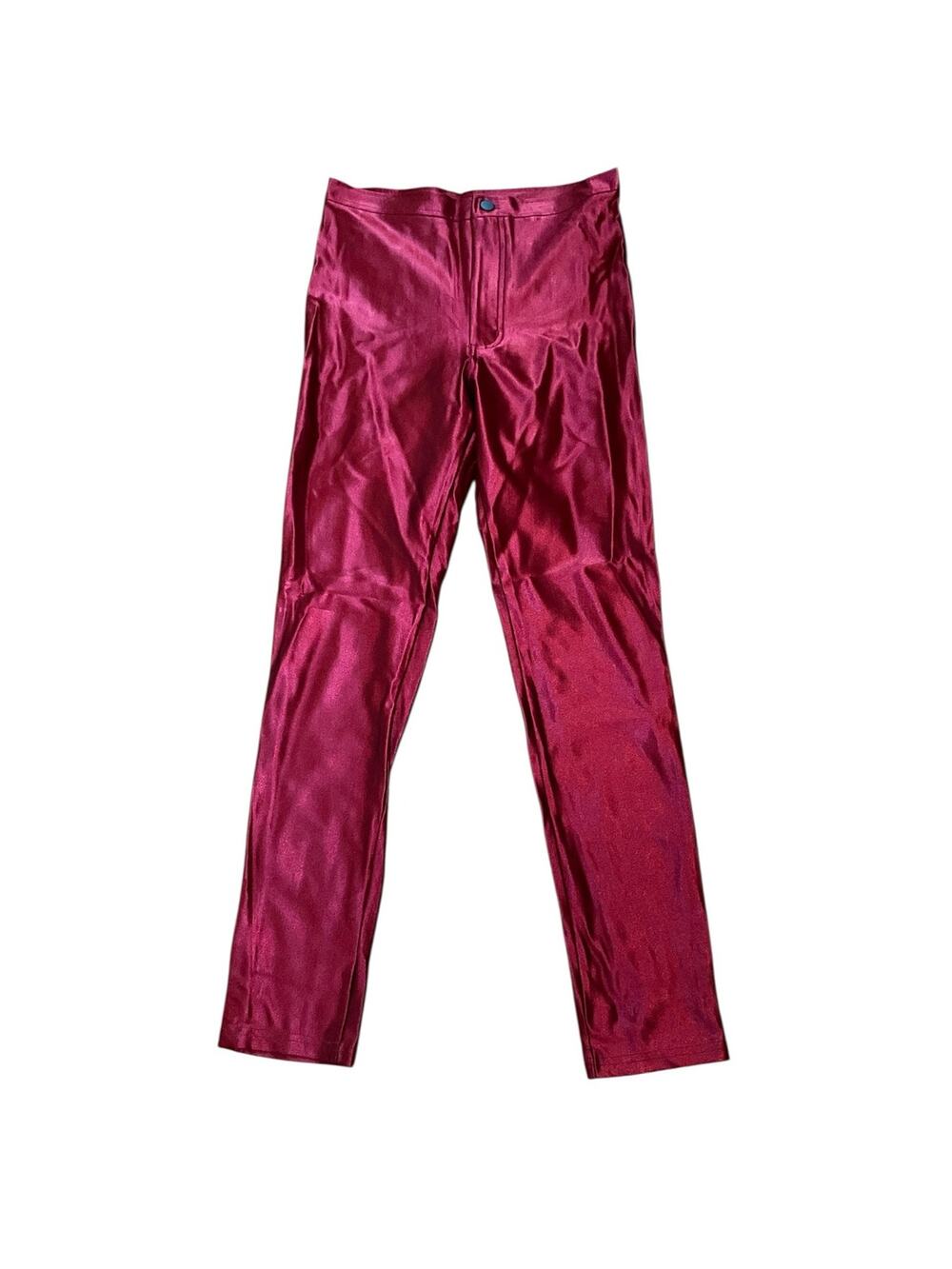 American Apparel Disco Pants Womens Large Cranberry Comfort Waistband